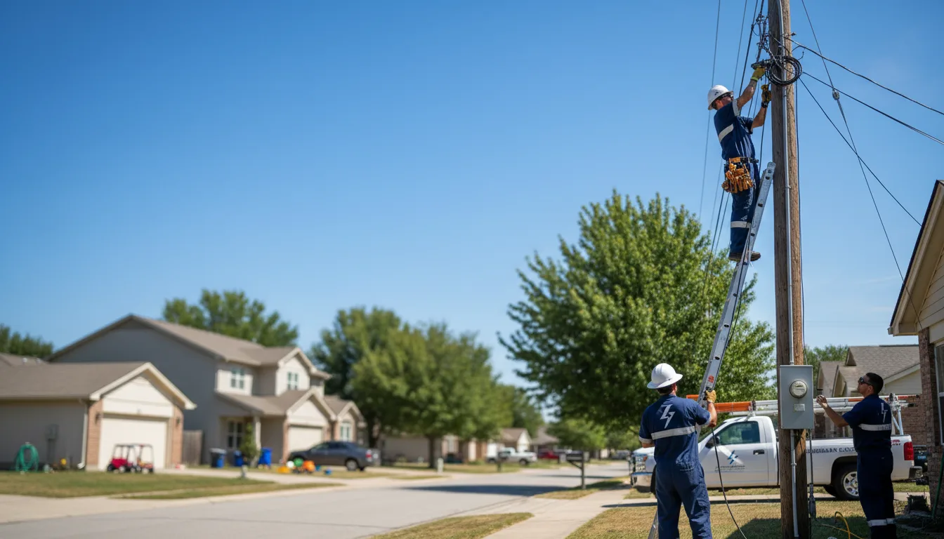 Residential electrician providing installation services in Lanark Village, FL
